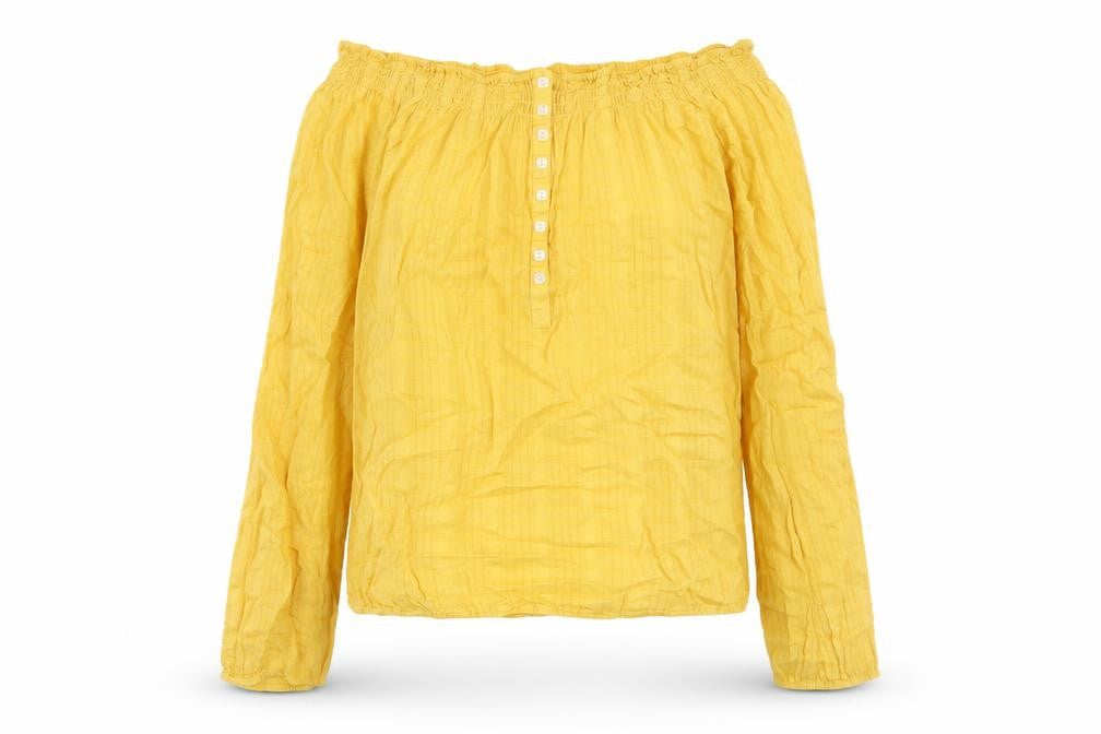 Womens UK Size 10 George Yellow Basic Blouse