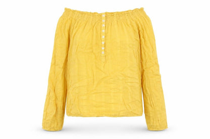 Womens UK Size 10 George Yellow Basic Blouse