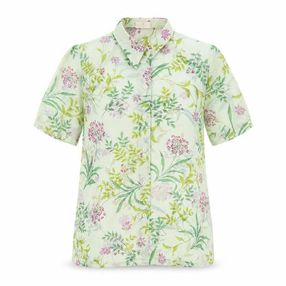 Womens UK Size 8 Sommermann Green Basic Button-Up