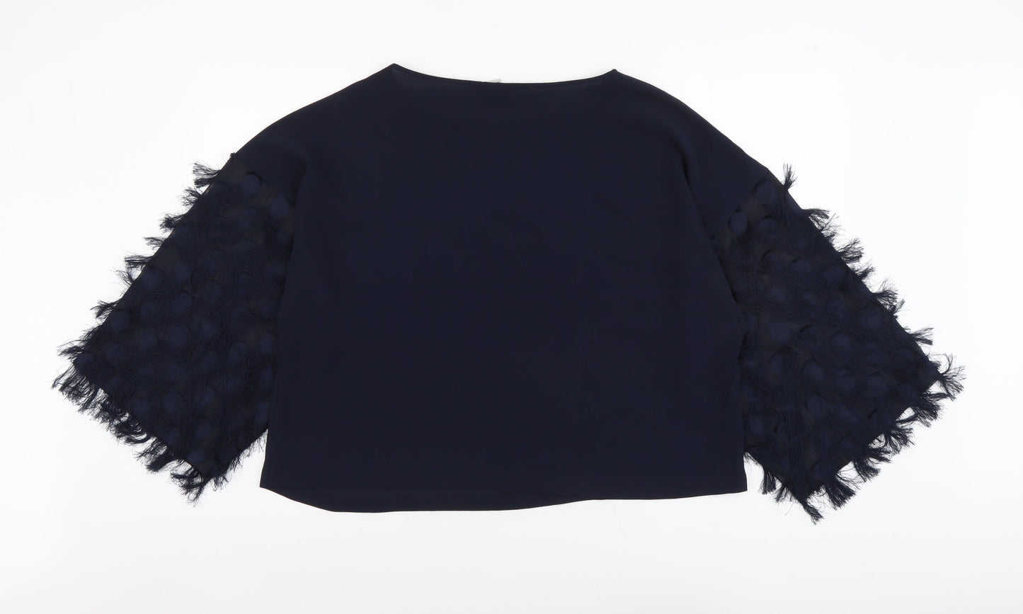 Womens UK Size L H&M Blue Basic Blouse