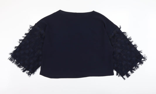 Womens UK Size L H&M Blue Basic Blouse