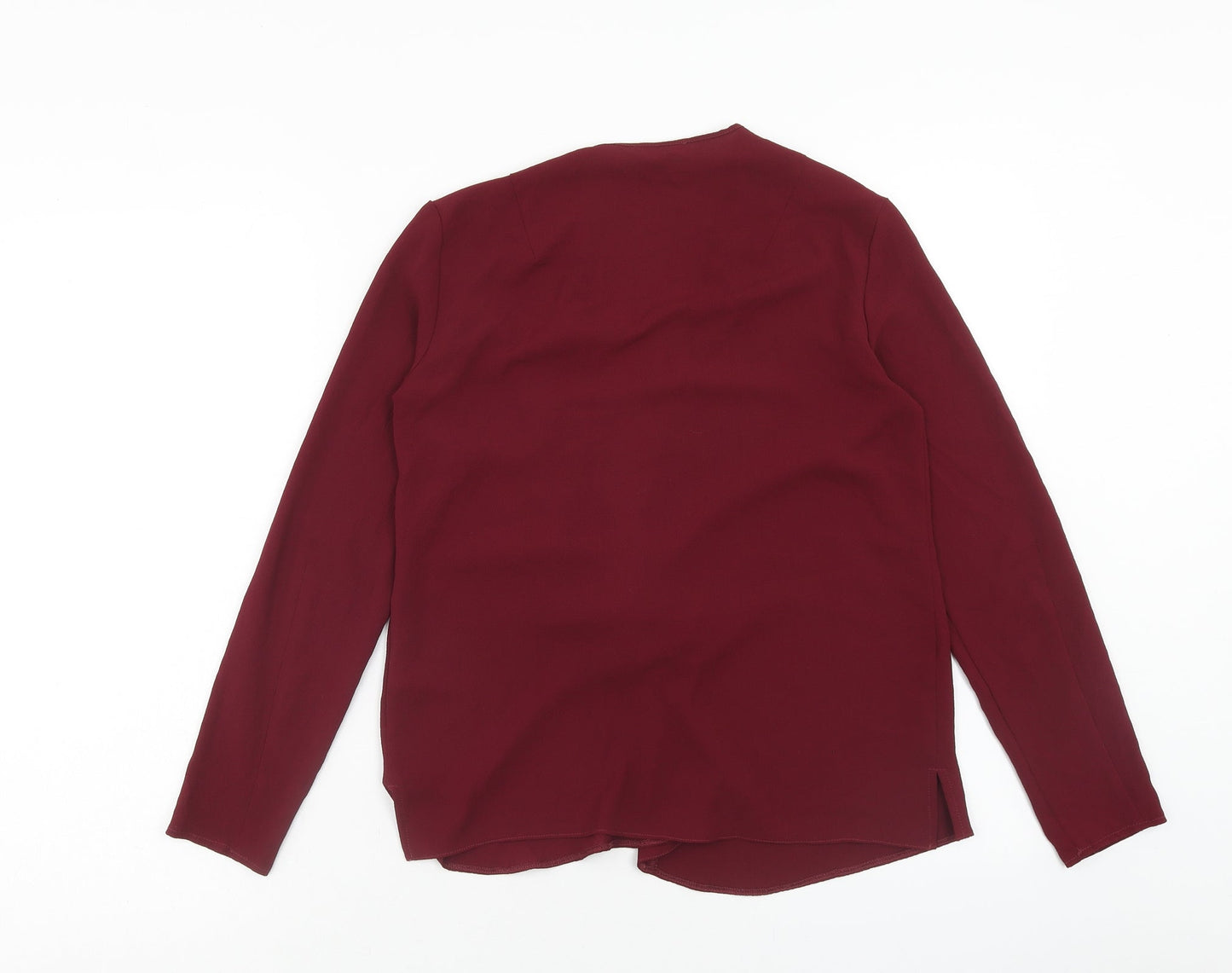 Womens UK Size 8 Topshop Red Basic Blouse