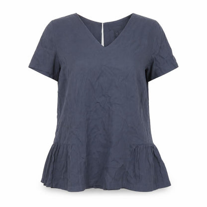 Womens UK Size 8 The White Company Blue Basic Blouse