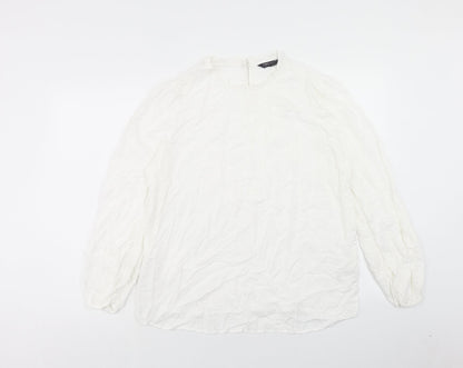 Womens UK Size 14 Marks and Spencer White Basic Blouse