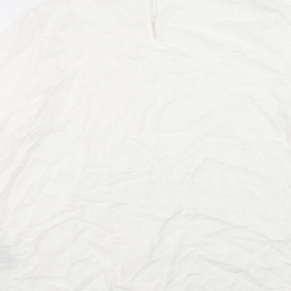 Womens UK Size 14 Marks and Spencer White Basic Blouse