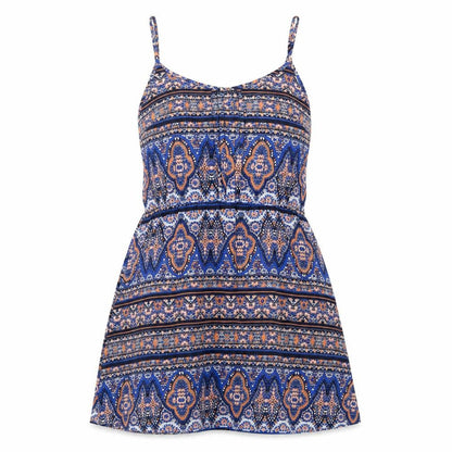 New Look Womens Multicoloured Geometric Polyester A-Line Size 12 Round Neck Pullover