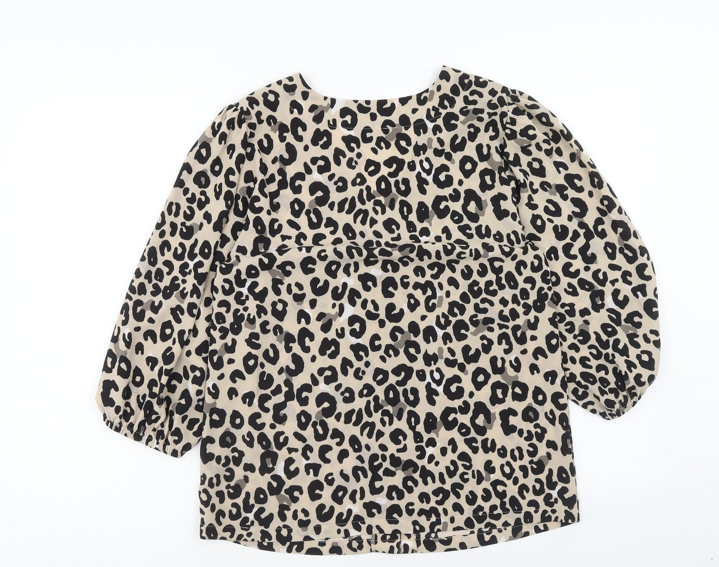 Womens UK Size 10 Marks and Spencer Brown Basic Blouse
