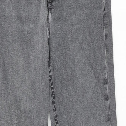 Topshop Womens Grey Cotton Skinny Jeans Size 26 in L32 in Regular Zip