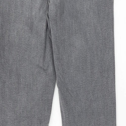 Topshop Womens Grey Cotton Skinny Jeans Size 26 in L32 in Regular Zip