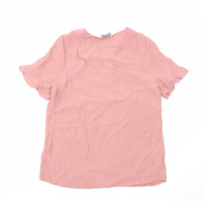 Womens UK Size S Phase Eight Pink Basic Blouse