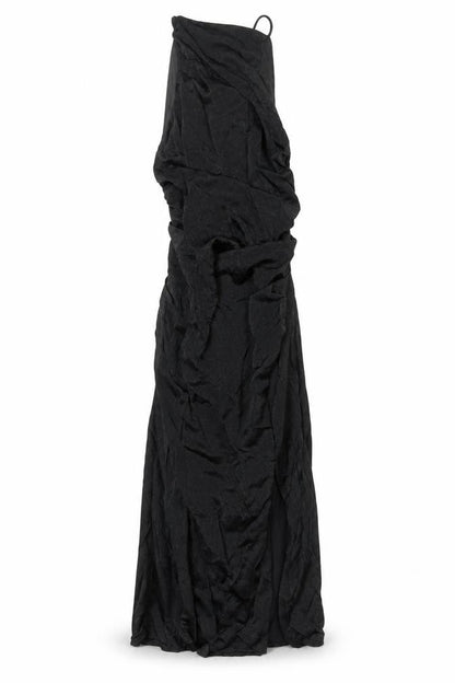 Boohoo Womens Black Polyester Maxi Size 10 Square Neck Zip