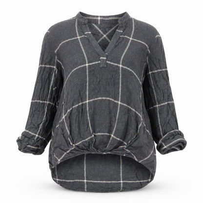 Womens UK Size 10 River Island Grey Basic Blouse