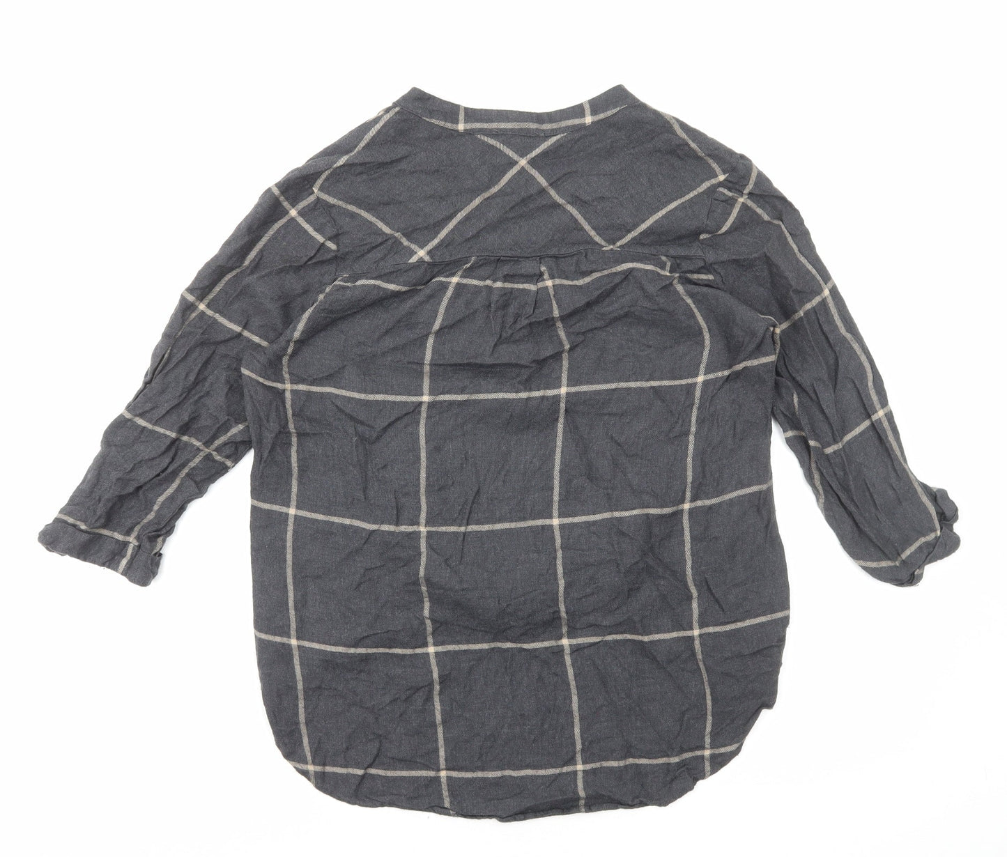 Womens UK Size 10 River Island Grey Basic Blouse
