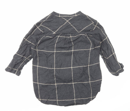 Womens UK Size 10 River Island Grey Basic Blouse