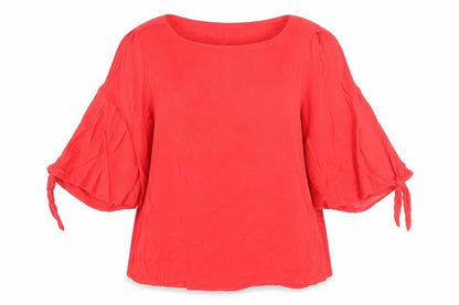 Womens UK Size 8 H&M Red Basic Blouse