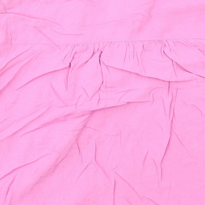 Womens UK Size 10 Marks and Spencer Pink Basic Blouse