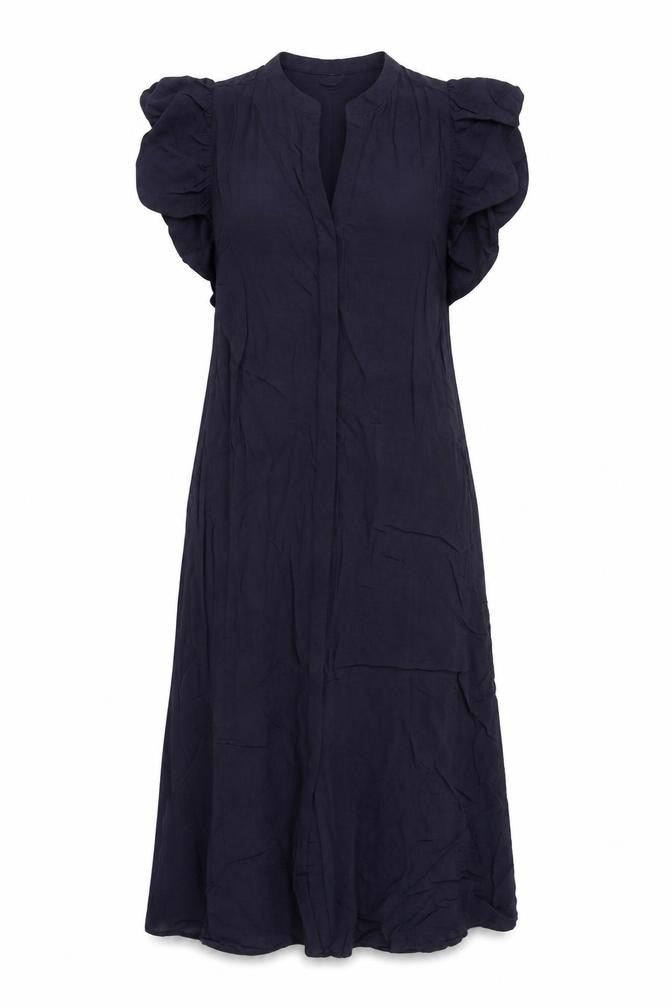 H&M Womens Blue Viscose A-Line Size 8 V-Neck Pullover