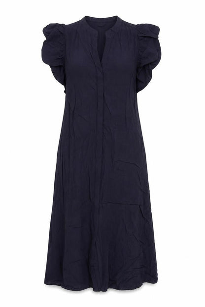 H&M Womens Blue Viscose A-Line Size 8 V-Neck Pullover
