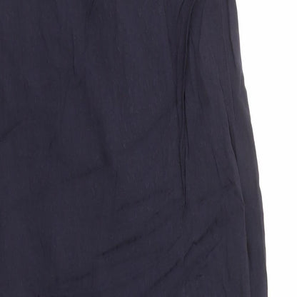 H&M Womens Blue Viscose A-Line Size 8 V-Neck Pullover