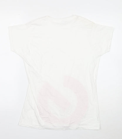 Womens UK Size XL Gildan White Basic T-Shirt