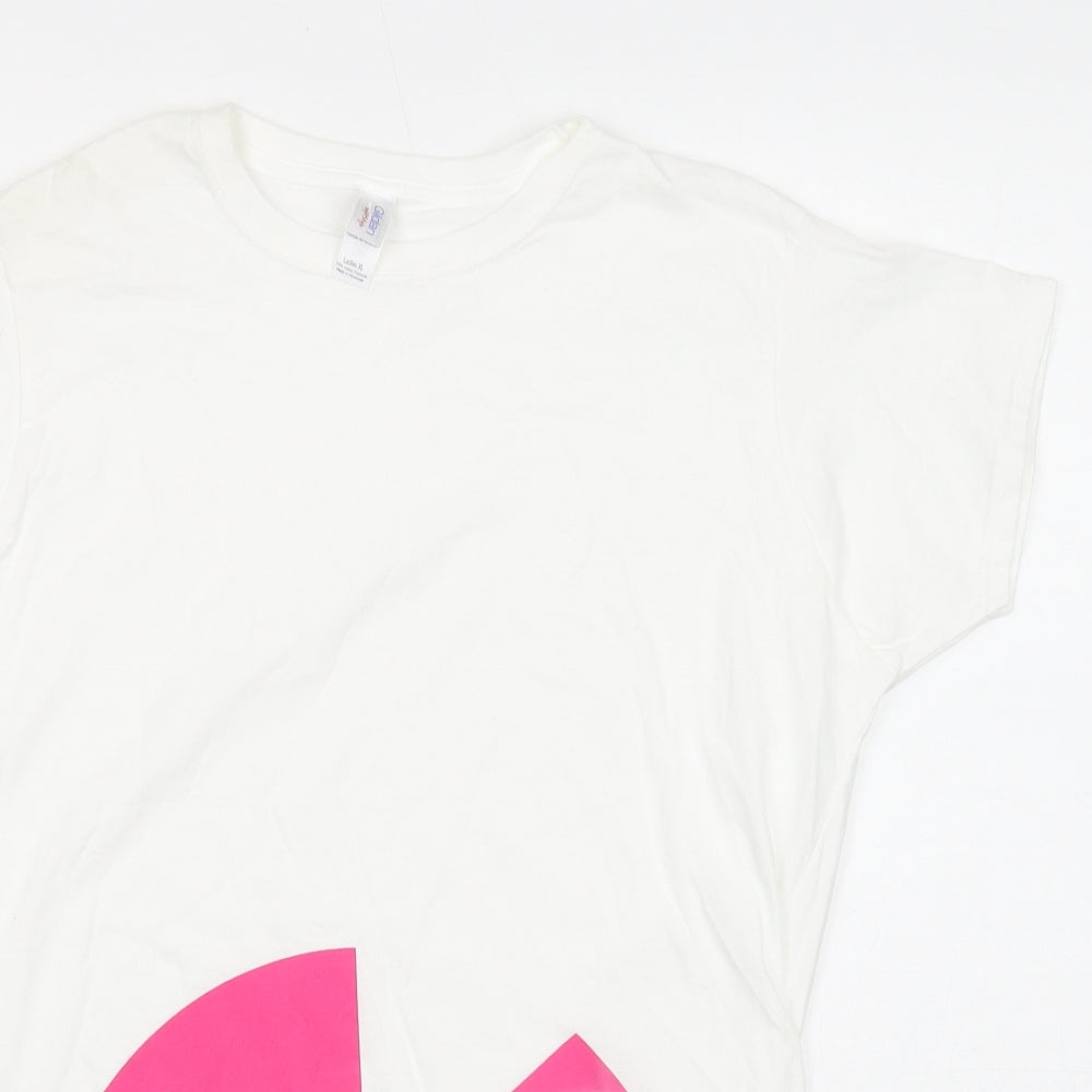 Womens UK Size XL Gildan White Basic T-Shirt