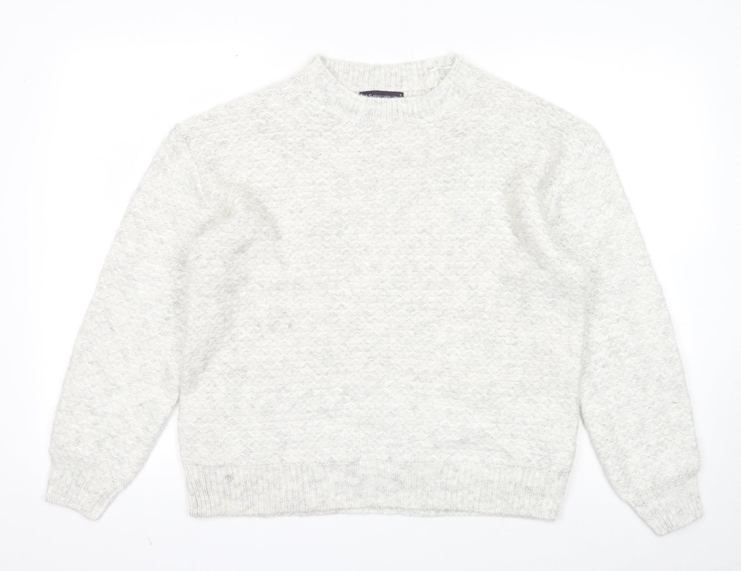 Womens UK Size M Marks and Spencer Grey Pullover Jumper