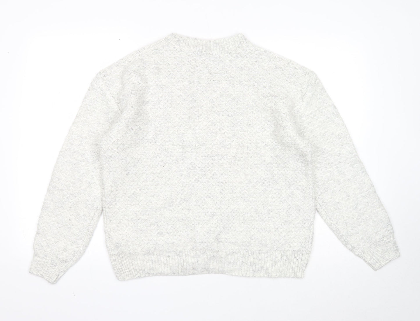 Womens UK Size M Marks and Spencer Grey Pullover Jumper
