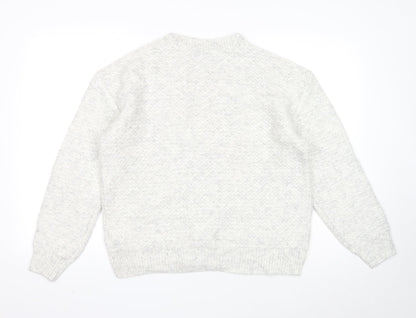 Womens UK Size M Marks and Spencer Grey Pullover Jumper