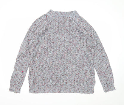 Womens UK Size M Papaya Grey Pullover Jumper
