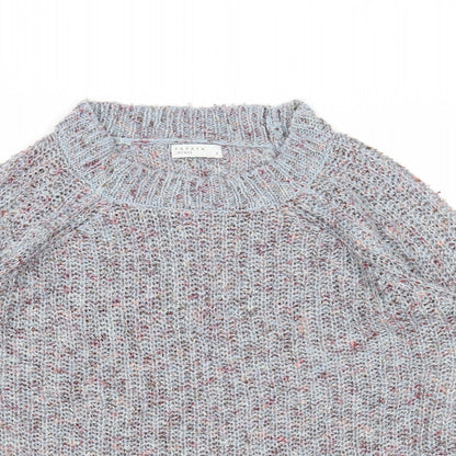 Womens UK Size M Papaya Grey Pullover Jumper