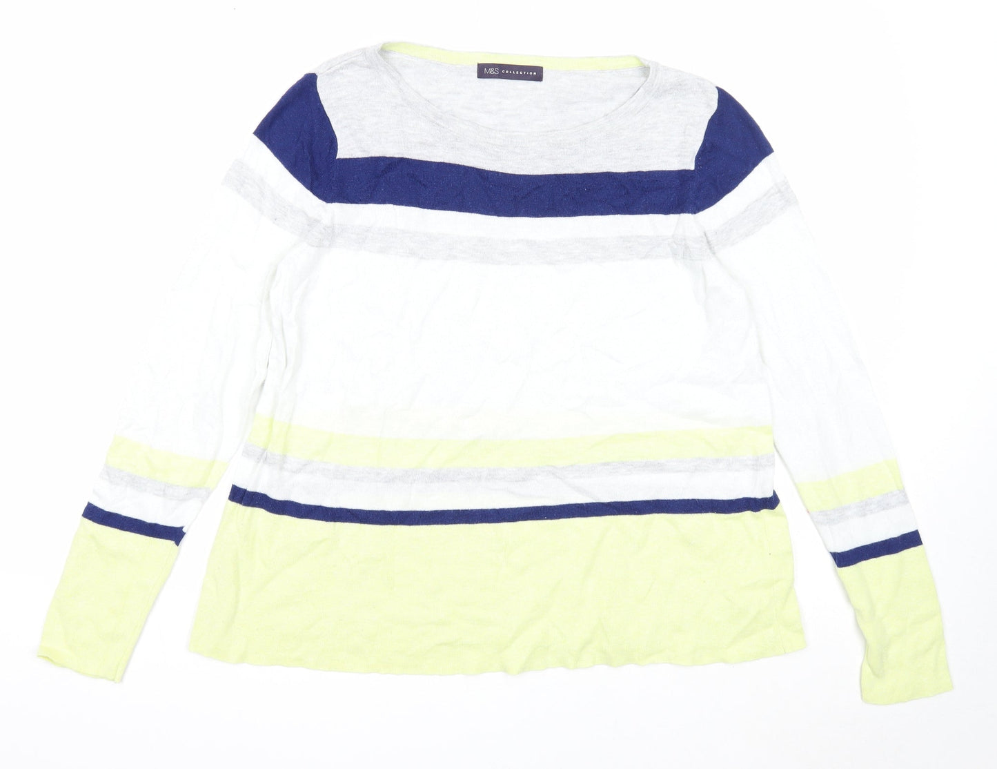 Womens UK Size 14 Marks and Spencer Multicoloured Pullover Jumper