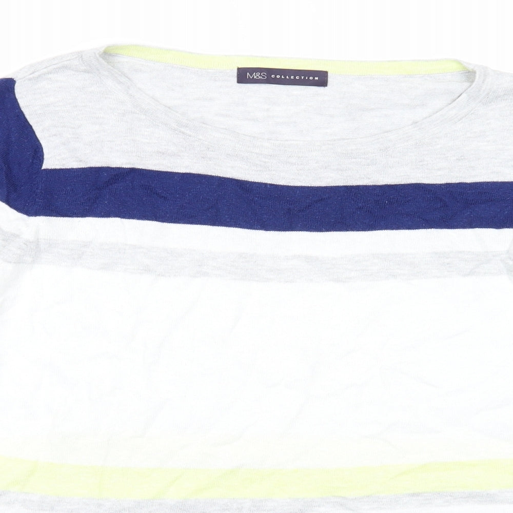 Womens UK Size 14 Marks and Spencer Multicoloured Pullover Jumper