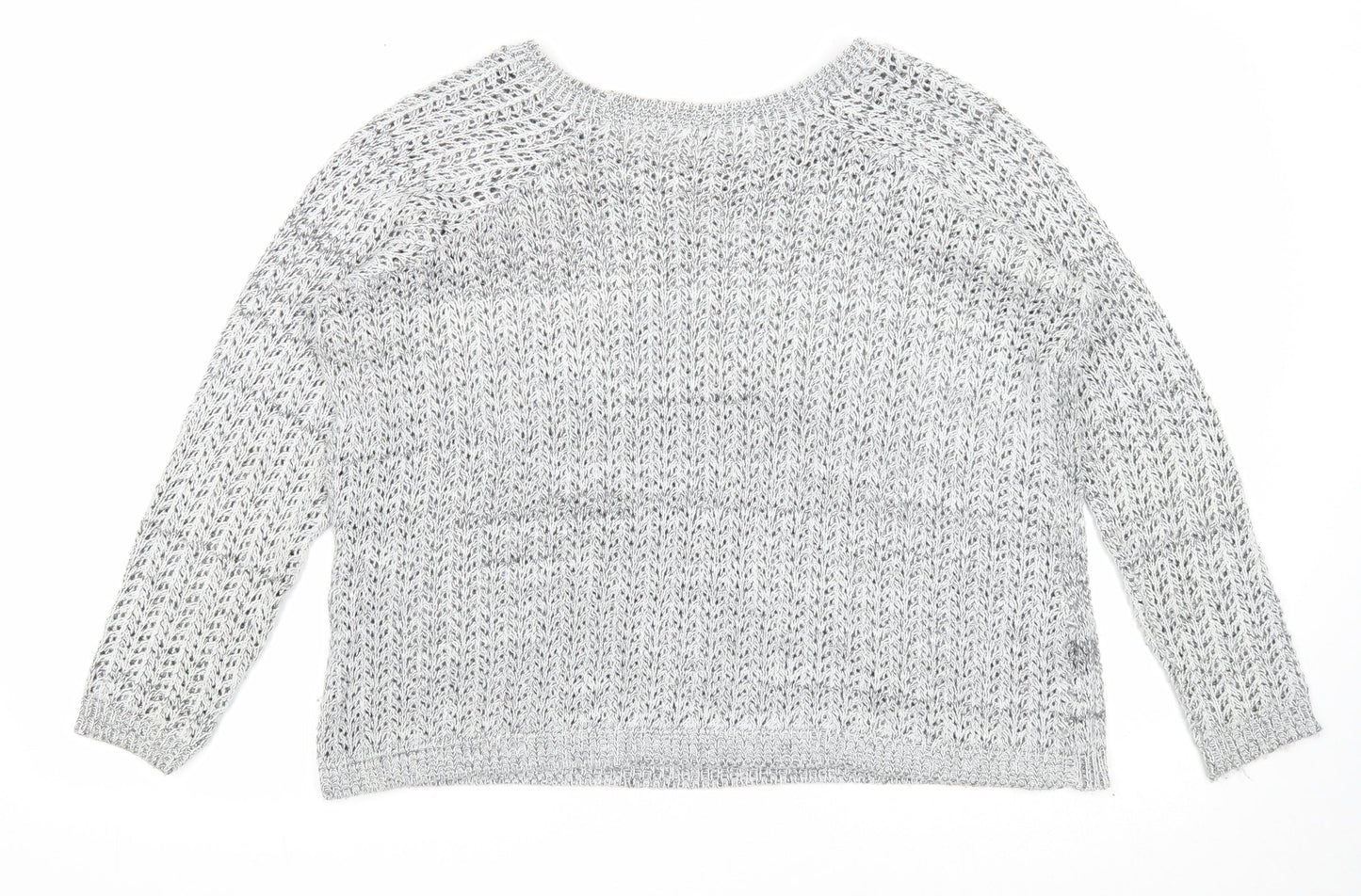 Womens UK Size 10 River Island Silver Pullover Jumper