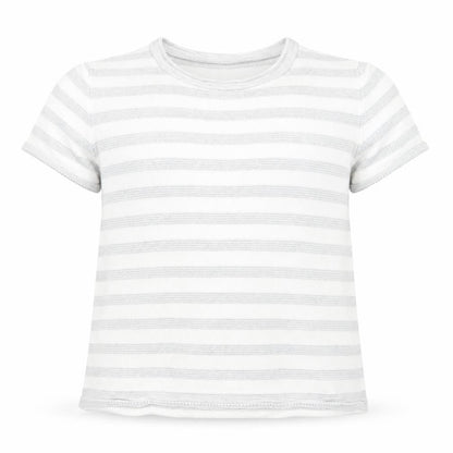 NEXT Boys White Round Neck Striped Cotton Pullover Jumper Size 2-3 Years Pullover