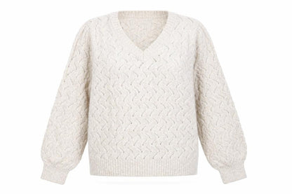 Womens UK Size L Marks and Spencer Beige Pullover Jumper