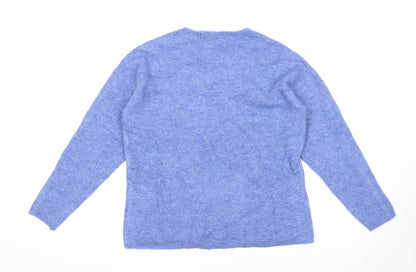 Womens UK Size S VERO MODA Blue Pullover Jumper