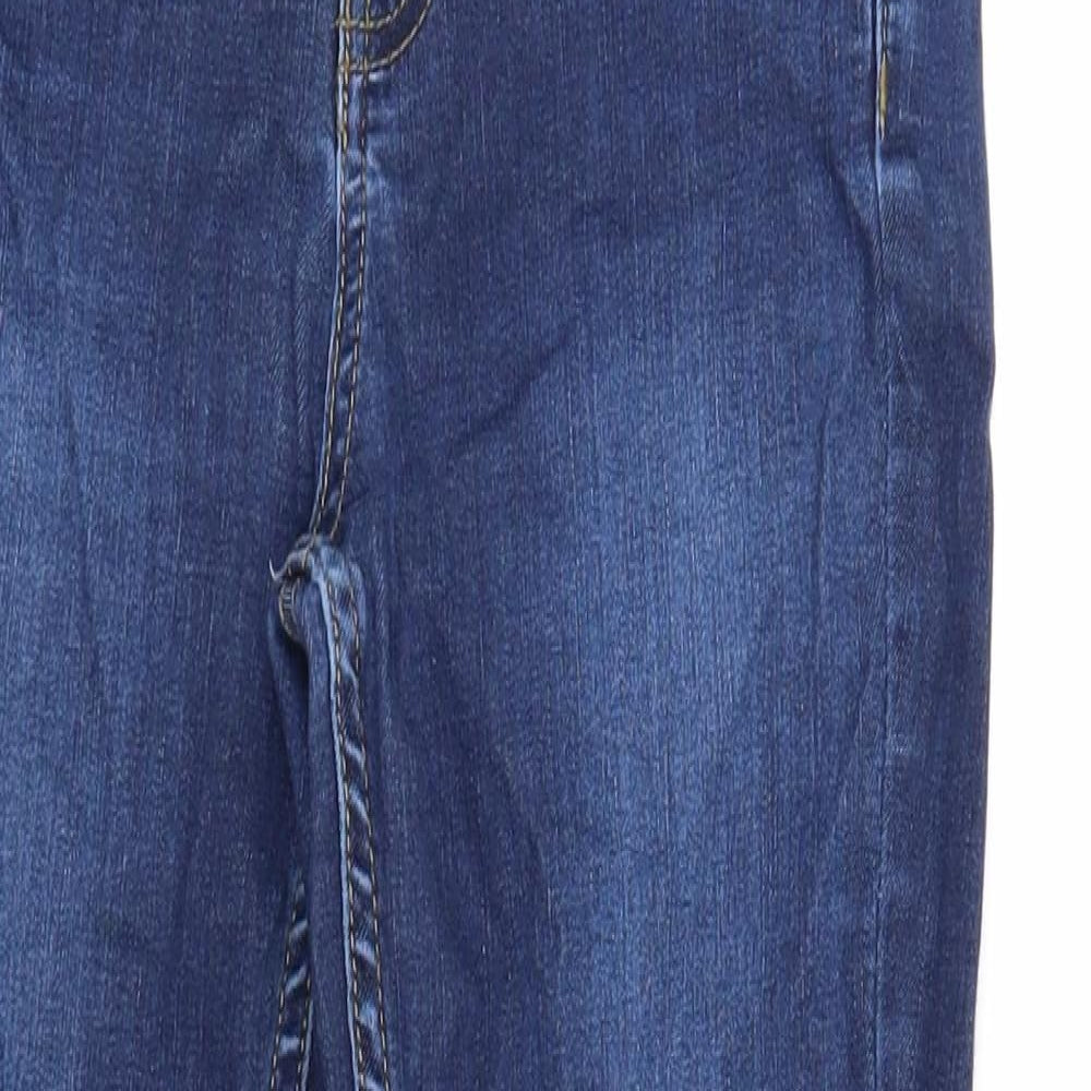 Oasis Womens Blue Cotton Skinny Jeans Size S Regular Zip