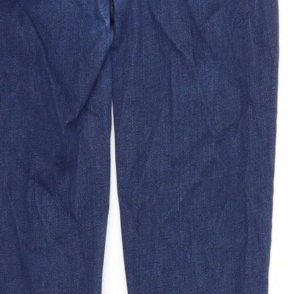 Oasis Womens Blue Cotton Skinny Jeans Size S Regular Zip