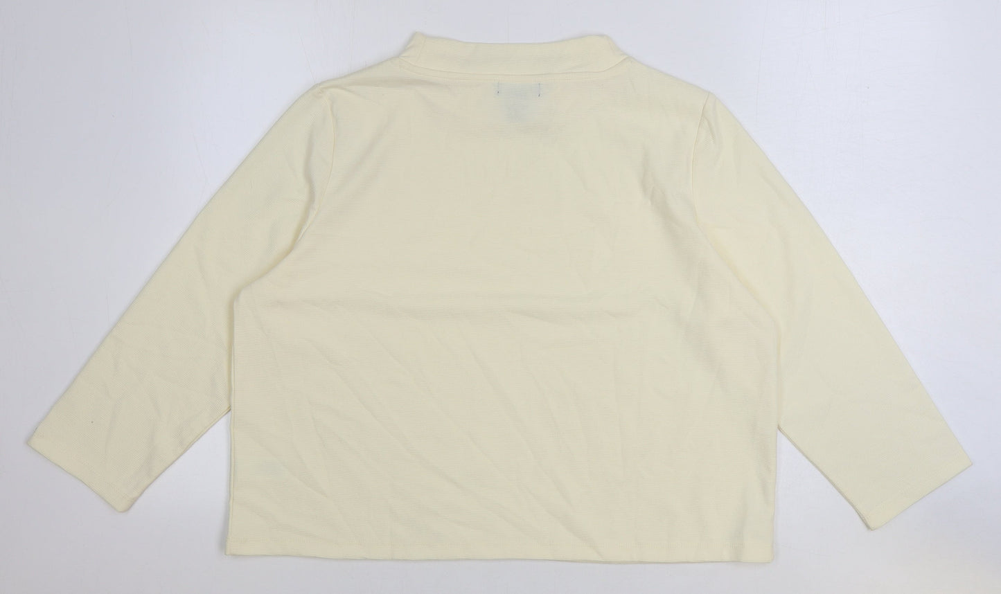 Womens UK Size XL Jones New York Ivory Pullover Jumper