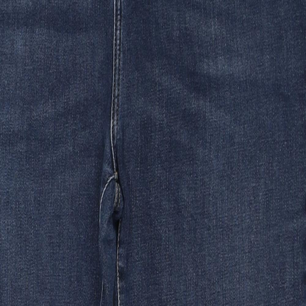 OWN. Womens Blue Cotton Skinny Jeans Size 38 in L30 in Regular Zip