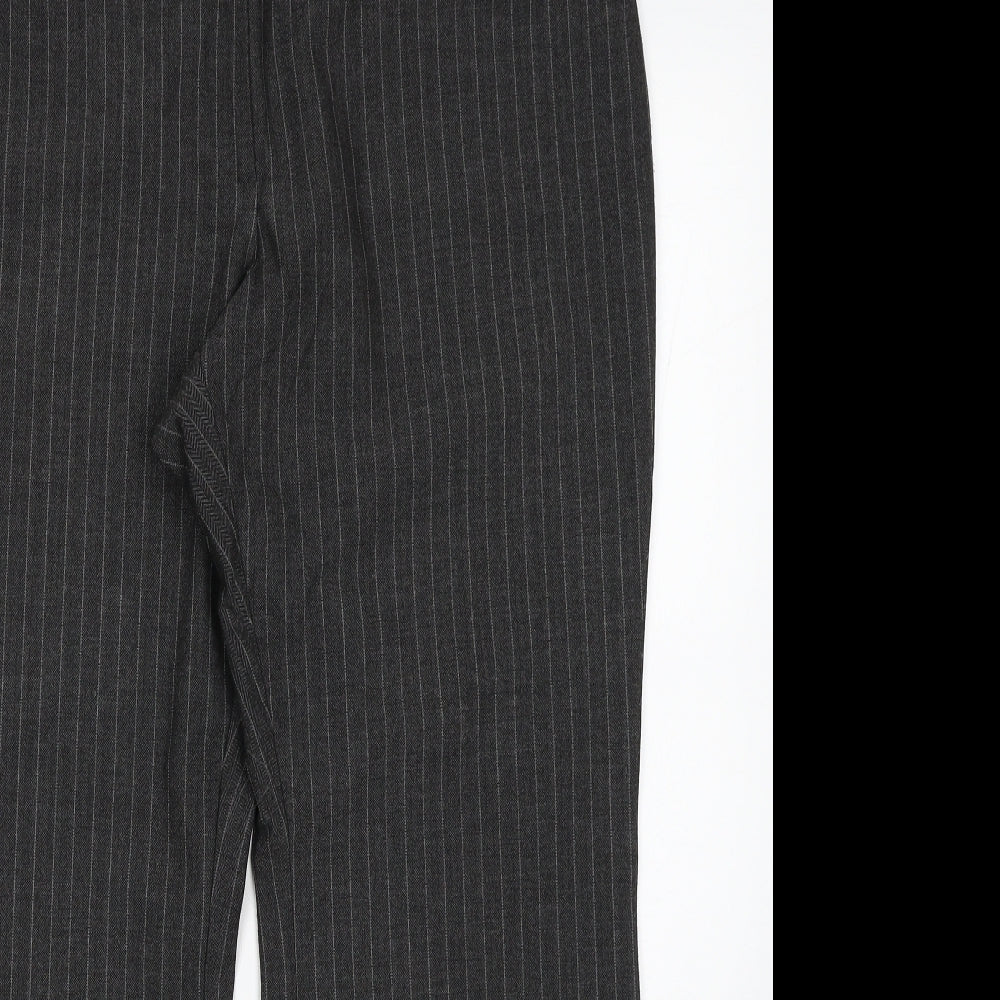Womens UK Size 18 Marks and Spencer Regular Fit Dress Pants Grey Trousers