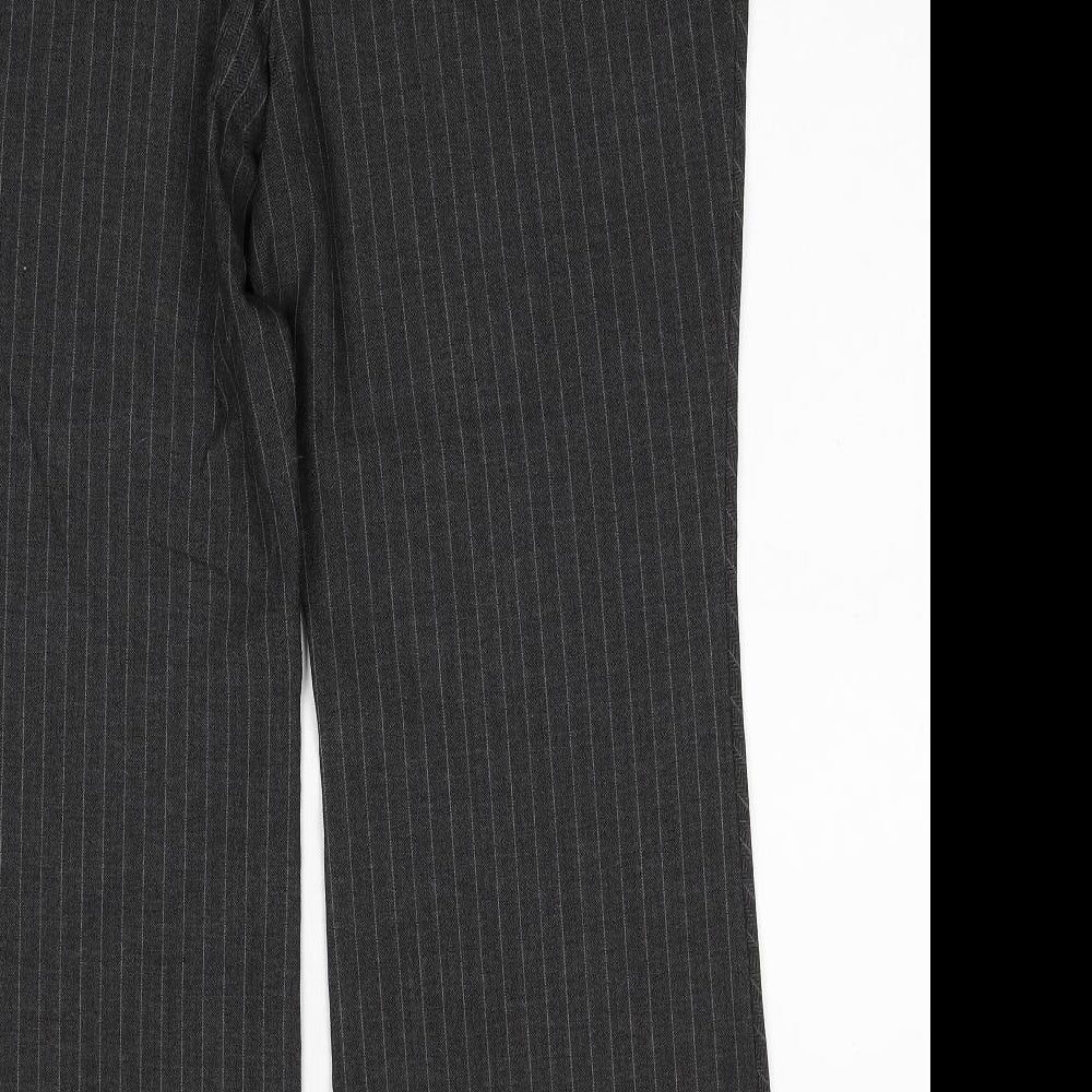Womens UK Size 18 Marks and Spencer Regular Fit Dress Pants Grey Trousers