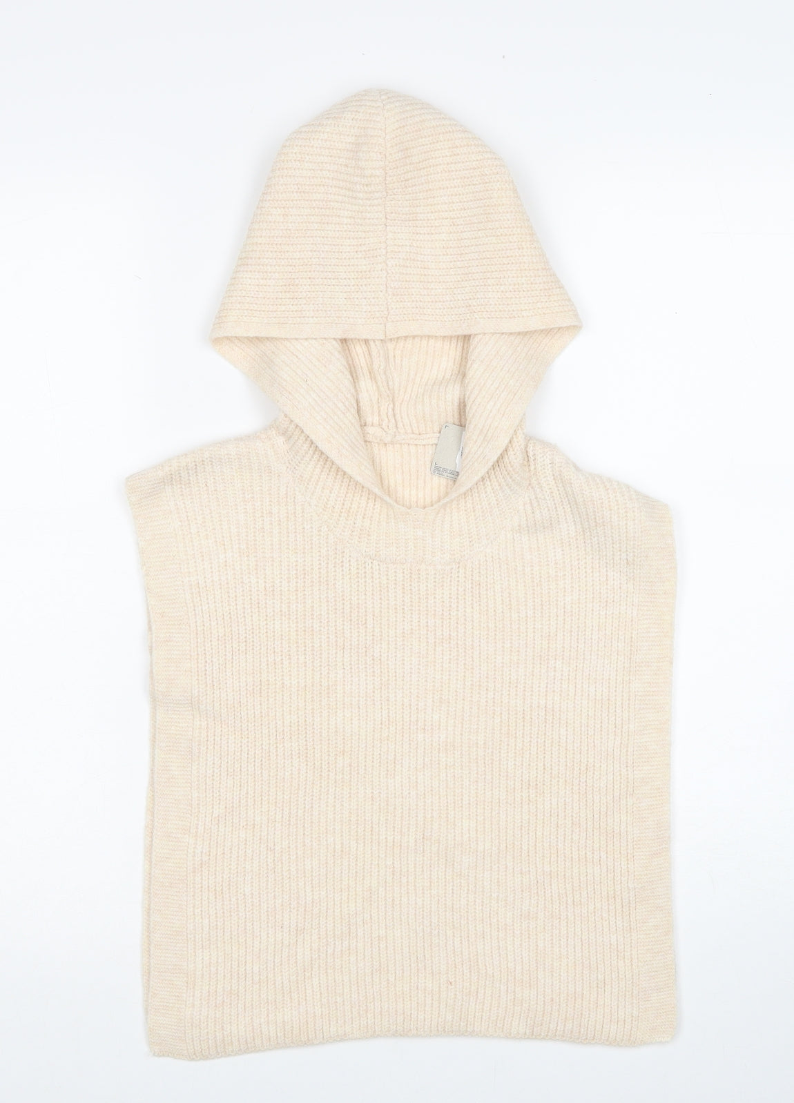 Primark Womens Beige Round Neck Polyester Pullover Jumper One Size