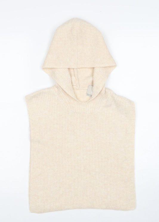 Primark Womens Beige Round Neck Polyester Pullover Jumper One Size