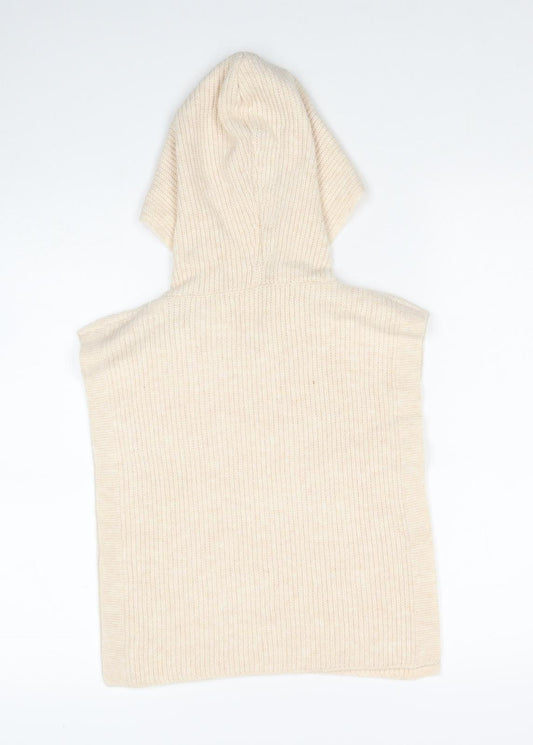 Primark Womens Beige Round Neck Polyester Pullover Jumper One Size