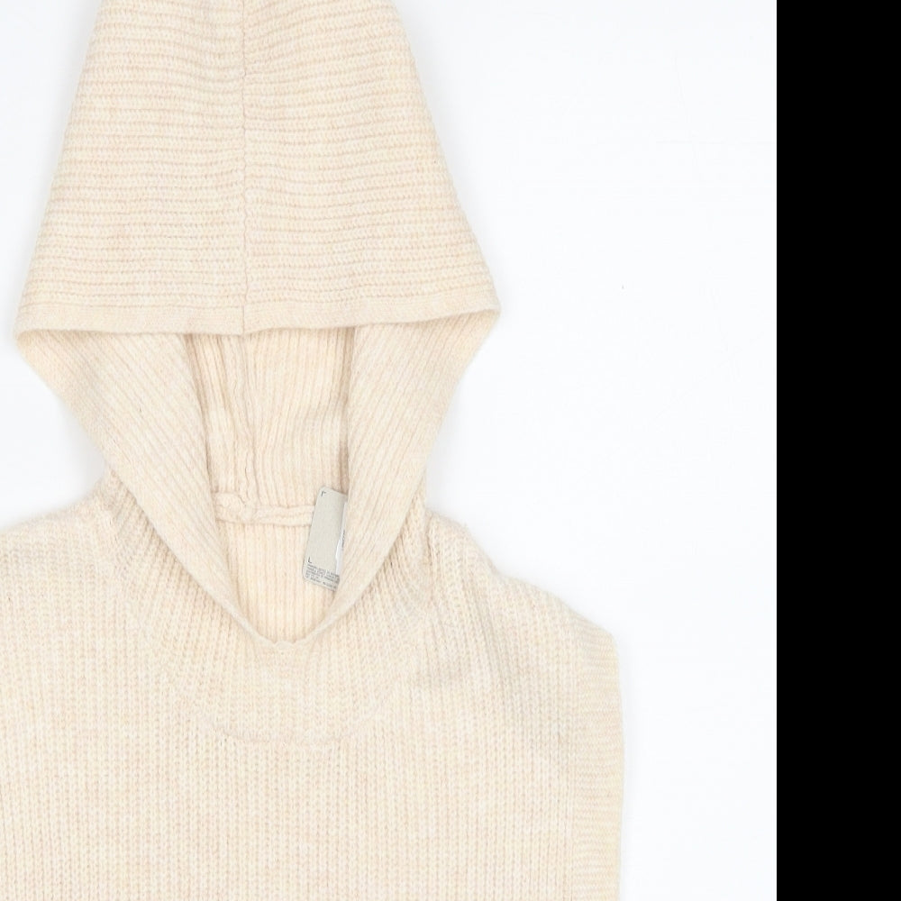 Primark Womens Beige Round Neck Polyester Pullover Jumper One Size