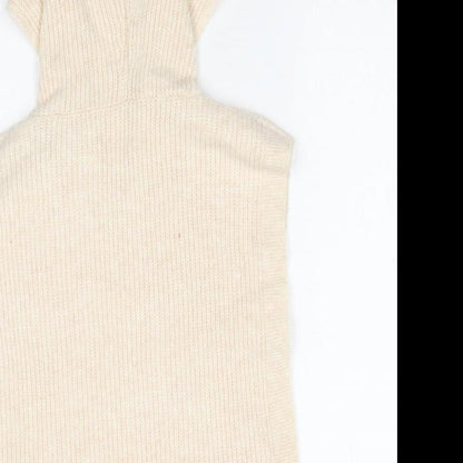 Primark Womens Beige Round Neck Polyester Pullover Jumper One Size