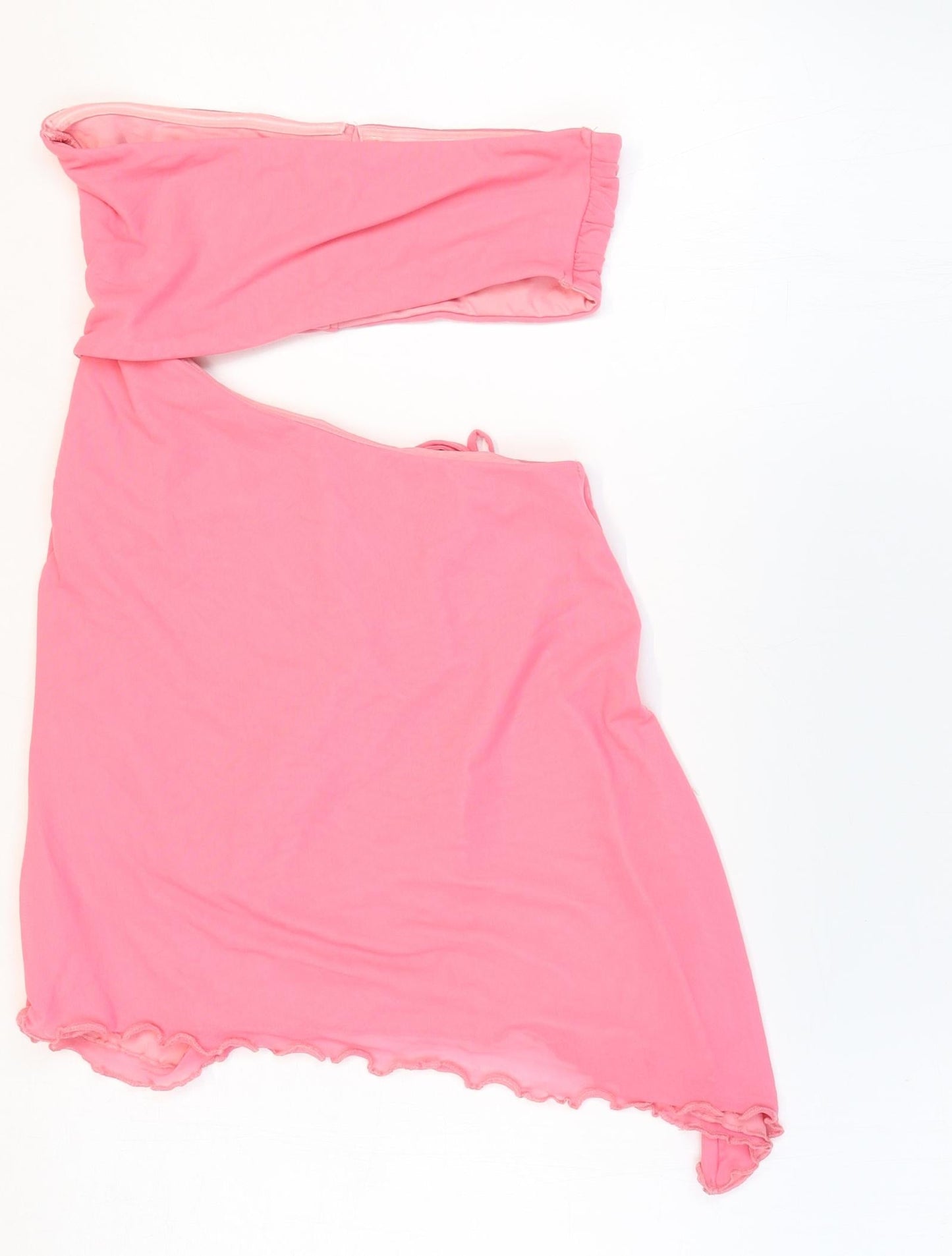 Polly Womens Pink Nylon Swimdress Size 8