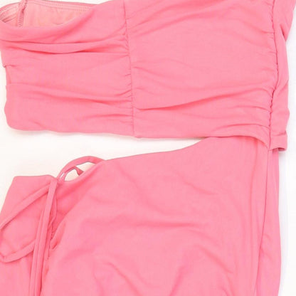 Polly Womens Pink Nylon Swimdress Size 8
