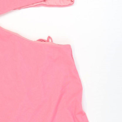 Polly Womens Pink Nylon Swimdress Size 8